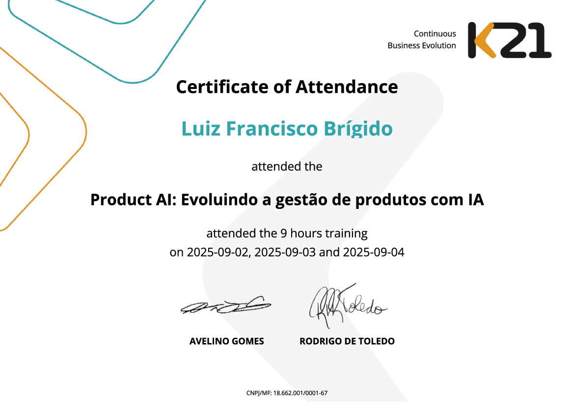 Certificado K21